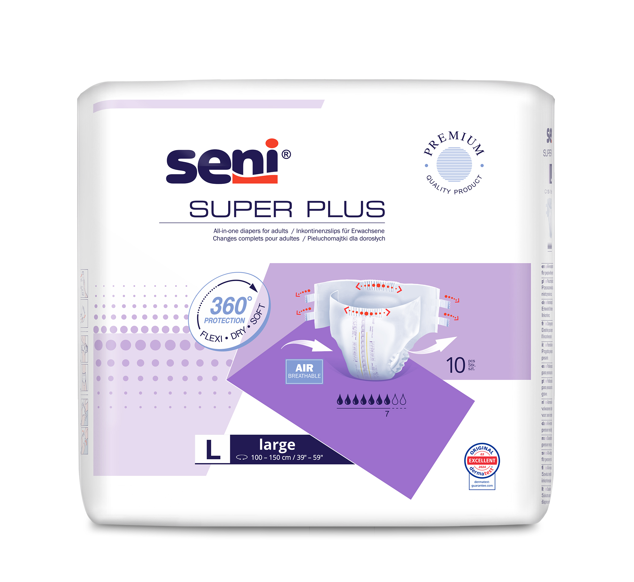 Підгузки для дорослих SENI SUPER PLUS large. (10 шт.)